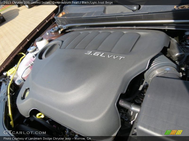 Deep Auburn Pearl / Black/Light Frost Beige 2013 Chrysler 200 Limited Sedan