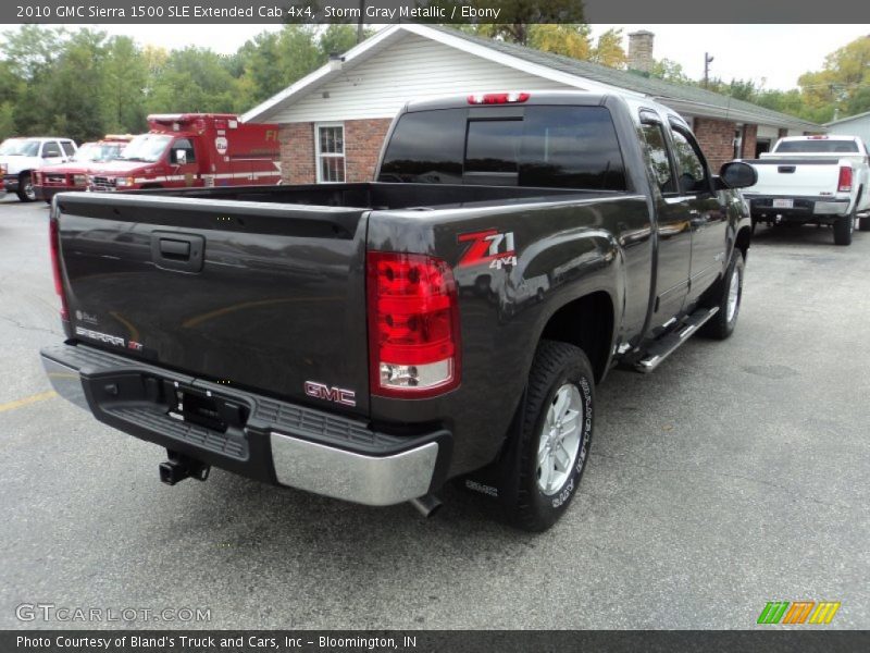 Storm Gray Metallic / Ebony 2010 GMC Sierra 1500 SLE Extended Cab 4x4