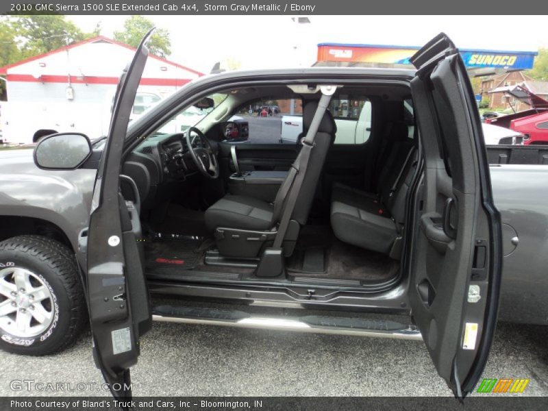 Storm Gray Metallic / Ebony 2010 GMC Sierra 1500 SLE Extended Cab 4x4