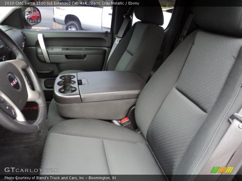 Storm Gray Metallic / Ebony 2010 GMC Sierra 1500 SLE Extended Cab 4x4