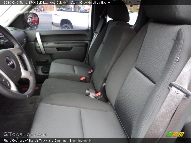 Storm Gray Metallic / Ebony 2010 GMC Sierra 1500 SLE Extended Cab 4x4