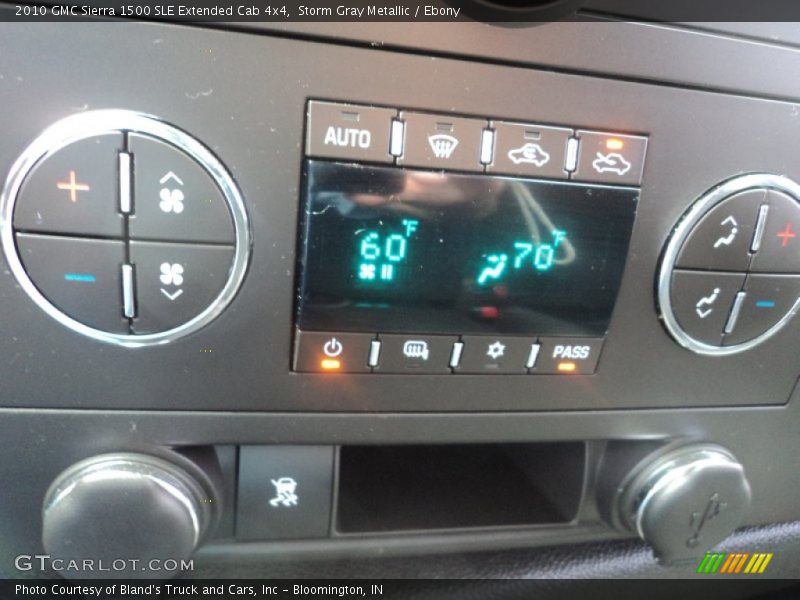 Storm Gray Metallic / Ebony 2010 GMC Sierra 1500 SLE Extended Cab 4x4