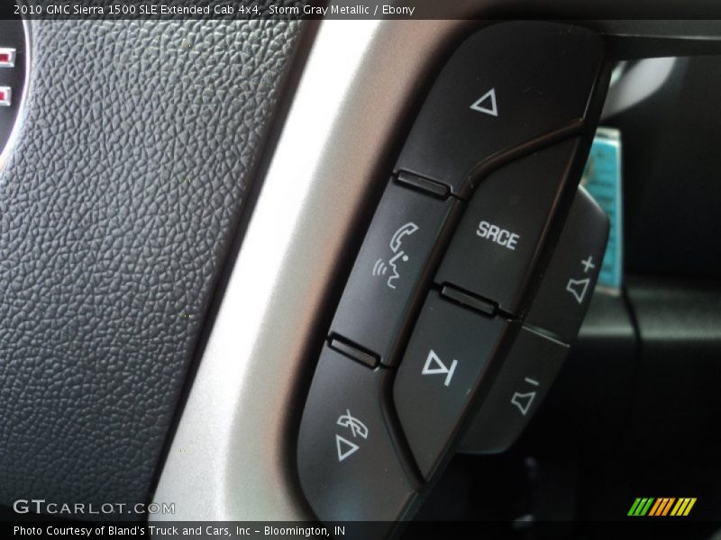 Storm Gray Metallic / Ebony 2010 GMC Sierra 1500 SLE Extended Cab 4x4