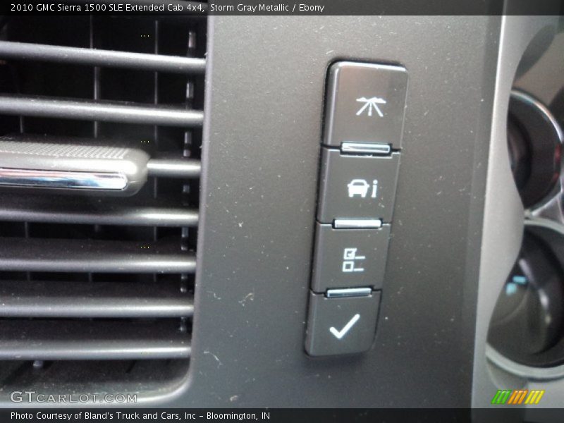 Storm Gray Metallic / Ebony 2010 GMC Sierra 1500 SLE Extended Cab 4x4