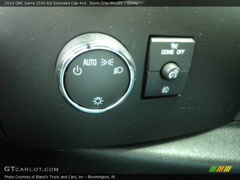 Storm Gray Metallic / Ebony 2010 GMC Sierra 1500 SLE Extended Cab 4x4