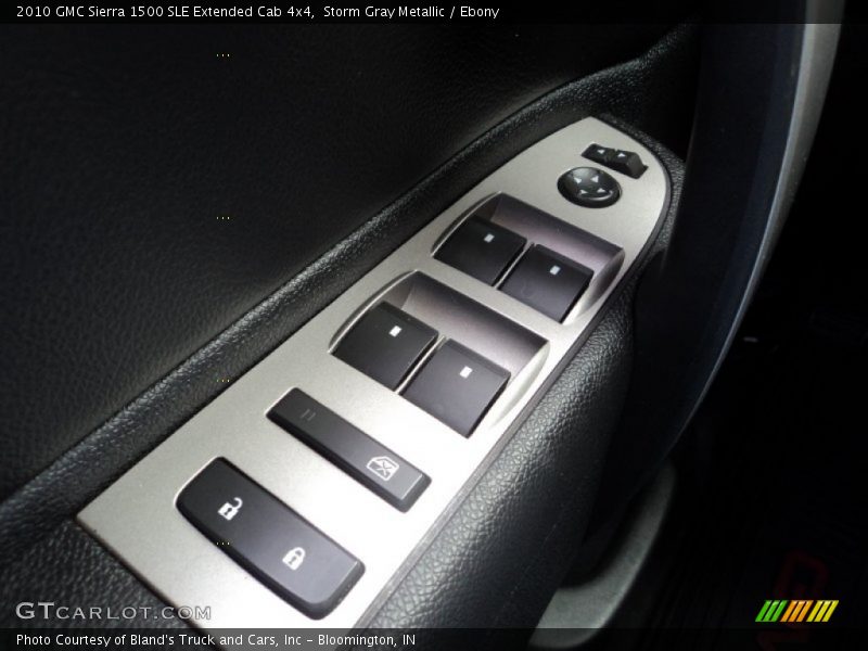 Storm Gray Metallic / Ebony 2010 GMC Sierra 1500 SLE Extended Cab 4x4