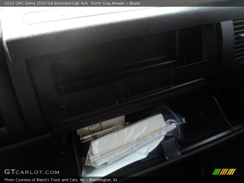 Storm Gray Metallic / Ebony 2010 GMC Sierra 1500 SLE Extended Cab 4x4