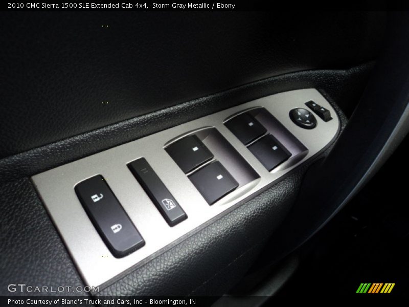 Storm Gray Metallic / Ebony 2010 GMC Sierra 1500 SLE Extended Cab 4x4