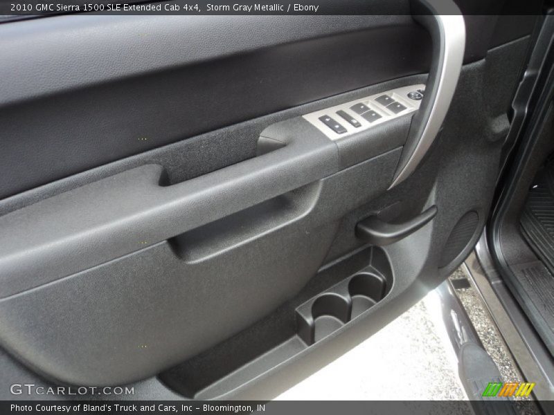 Storm Gray Metallic / Ebony 2010 GMC Sierra 1500 SLE Extended Cab 4x4
