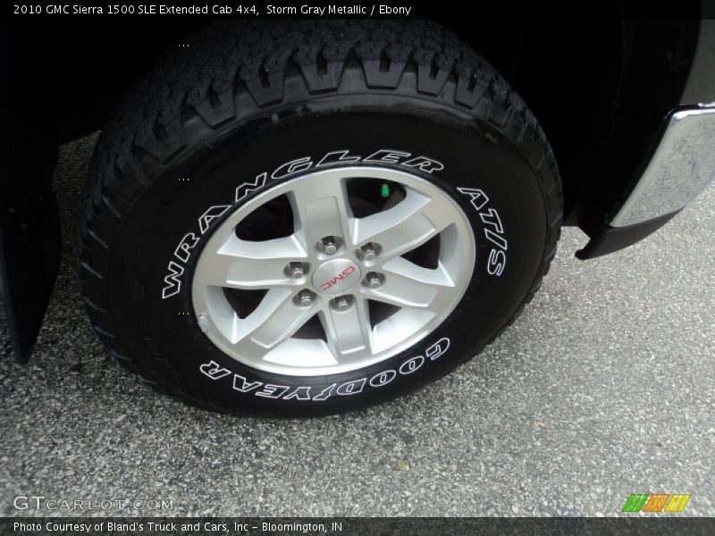 Storm Gray Metallic / Ebony 2010 GMC Sierra 1500 SLE Extended Cab 4x4