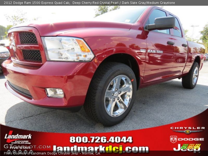 Deep Cherry Red Crystal Pearl / Dark Slate Gray/Medium Graystone 2012 Dodge Ram 1500 Express Quad Cab