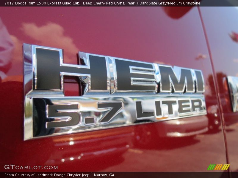 Deep Cherry Red Crystal Pearl / Dark Slate Gray/Medium Graystone 2012 Dodge Ram 1500 Express Quad Cab