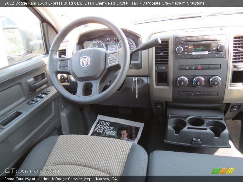 Deep Cherry Red Crystal Pearl / Dark Slate Gray/Medium Graystone 2012 Dodge Ram 1500 Express Quad Cab