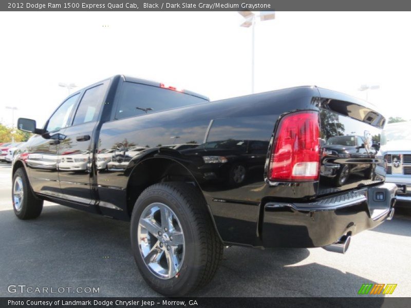 Black / Dark Slate Gray/Medium Graystone 2012 Dodge Ram 1500 Express Quad Cab