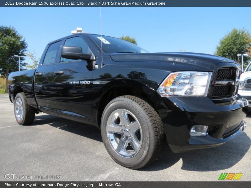 Black / Dark Slate Gray/Medium Graystone 2012 Dodge Ram 1500 Express Quad Cab