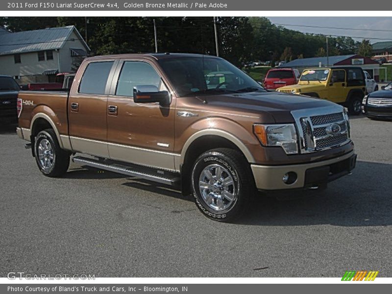 Golden Bronze Metallic / Pale Adobe 2011 Ford F150 Lariat SuperCrew 4x4