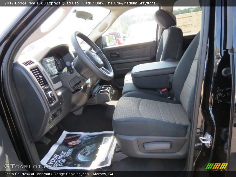 Black / Dark Slate Gray/Medium Graystone 2012 Dodge Ram 1500 Express Quad Cab