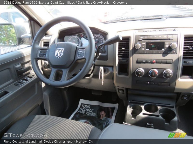 Black / Dark Slate Gray/Medium Graystone 2012 Dodge Ram 1500 Express Quad Cab