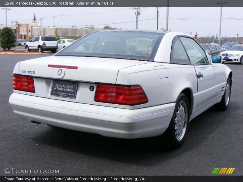 Glacier White / Beige 1998 Mercedes-Benz SL 500 Roadster