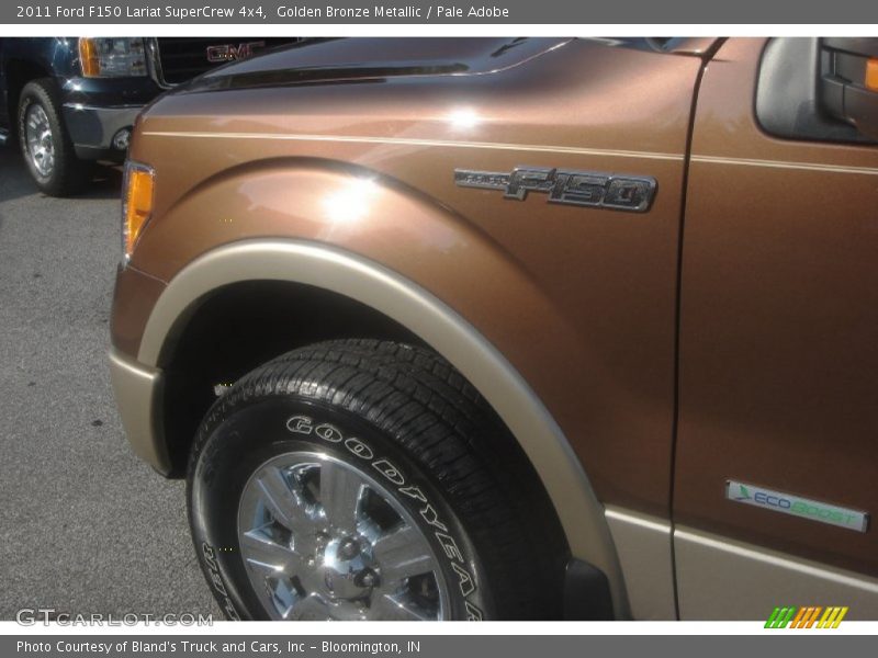 Golden Bronze Metallic / Pale Adobe 2011 Ford F150 Lariat SuperCrew 4x4