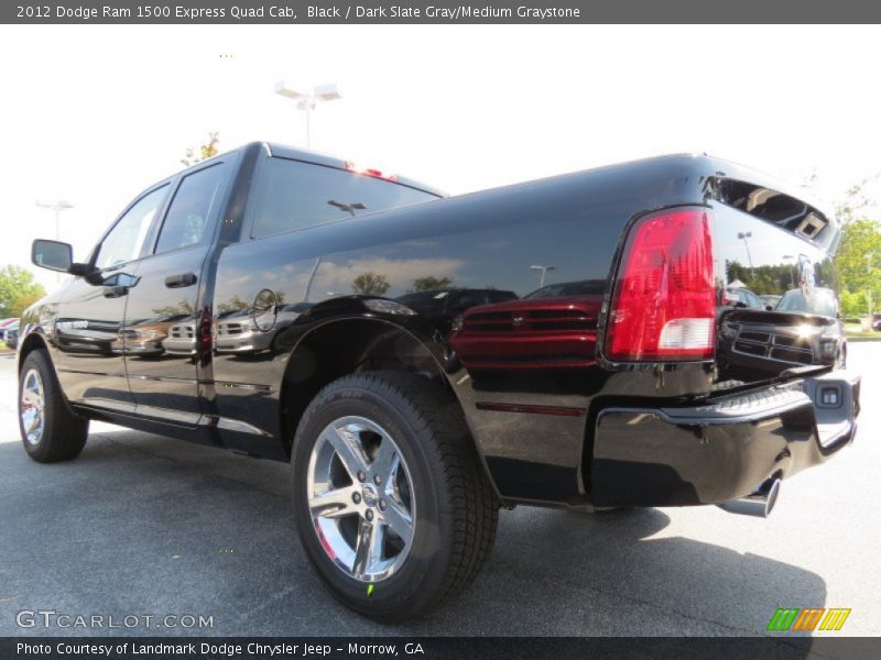 Black / Dark Slate Gray/Medium Graystone 2012 Dodge Ram 1500 Express Quad Cab