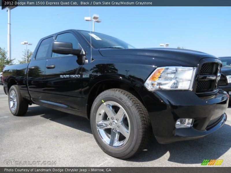 Black / Dark Slate Gray/Medium Graystone 2012 Dodge Ram 1500 Express Quad Cab