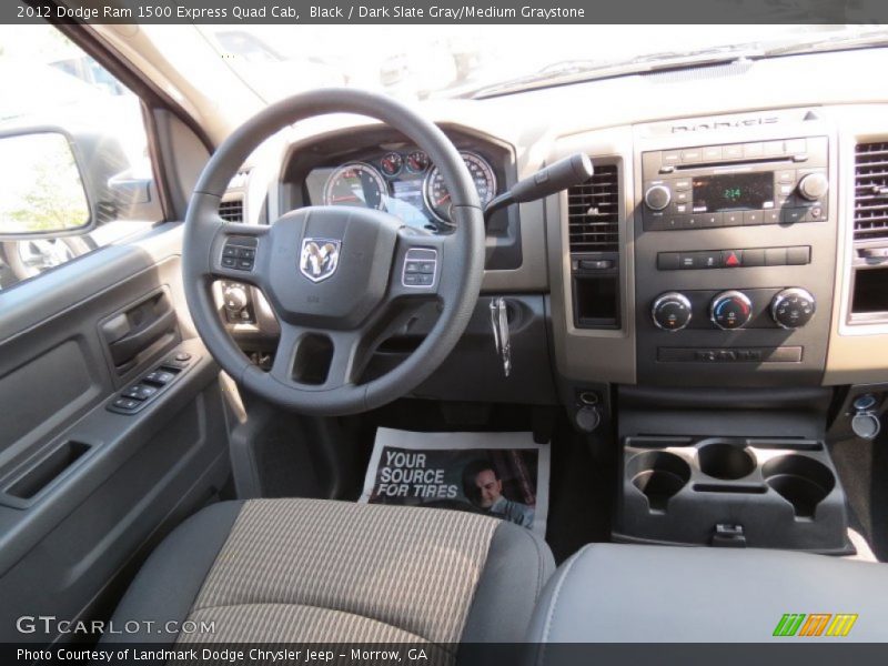 Black / Dark Slate Gray/Medium Graystone 2012 Dodge Ram 1500 Express Quad Cab