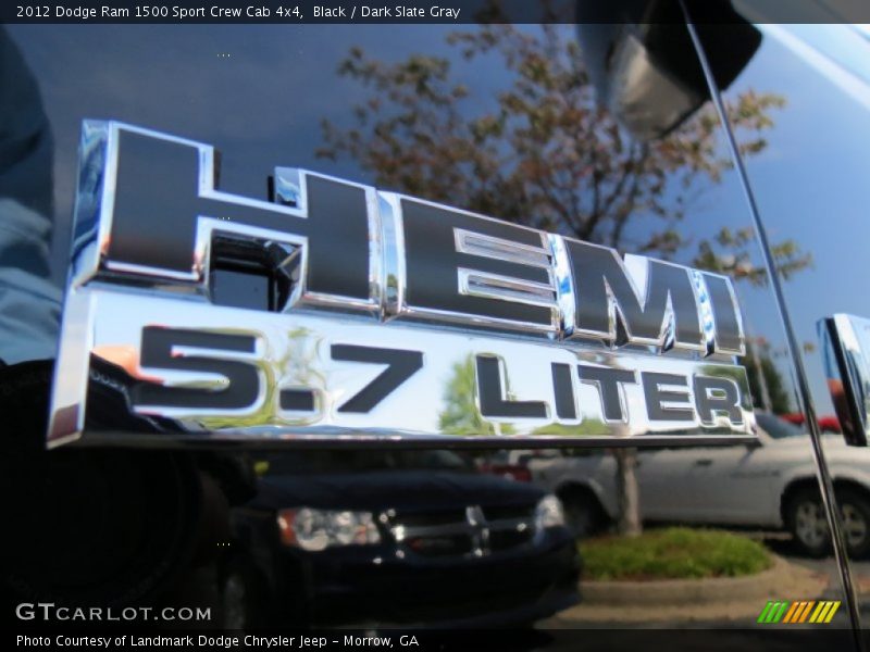 Black / Dark Slate Gray 2012 Dodge Ram 1500 Sport Crew Cab 4x4