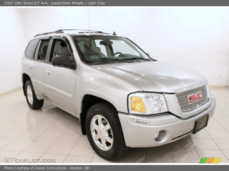 Liquid Silver Metallic / Light Gray 2007 GMC Envoy SLT 4x4