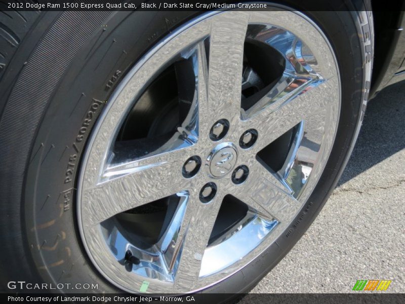 Black / Dark Slate Gray/Medium Graystone 2012 Dodge Ram 1500 Express Quad Cab