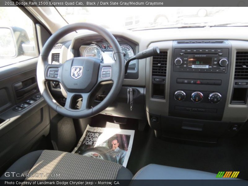 Black / Dark Slate Gray/Medium Graystone 2012 Dodge Ram 1500 Express Quad Cab