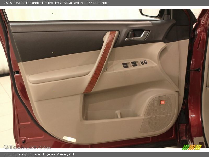 Salsa Red Pearl / Sand Beige 2010 Toyota Highlander Limited 4WD