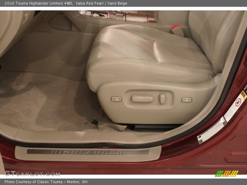 Salsa Red Pearl / Sand Beige 2010 Toyota Highlander Limited 4WD