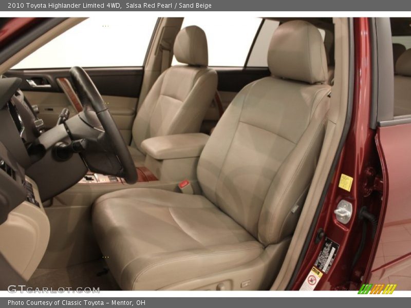 Salsa Red Pearl / Sand Beige 2010 Toyota Highlander Limited 4WD