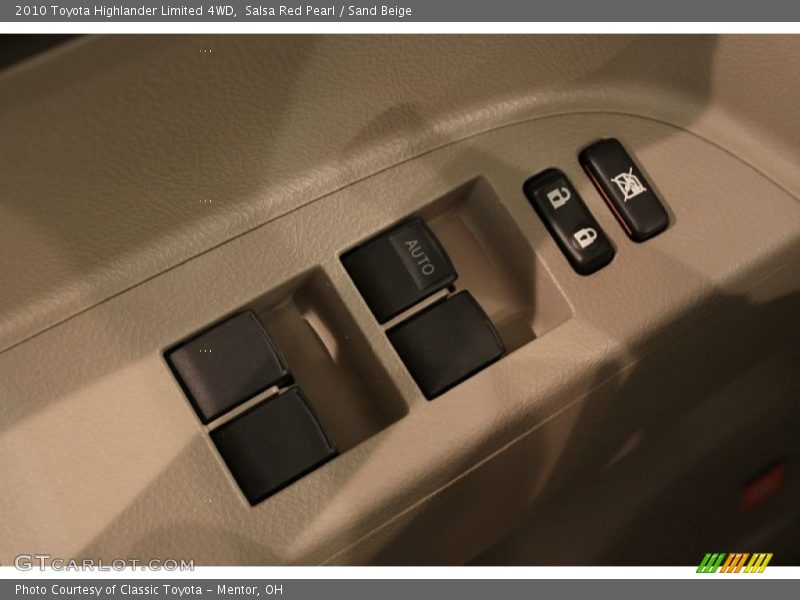 Salsa Red Pearl / Sand Beige 2010 Toyota Highlander Limited 4WD