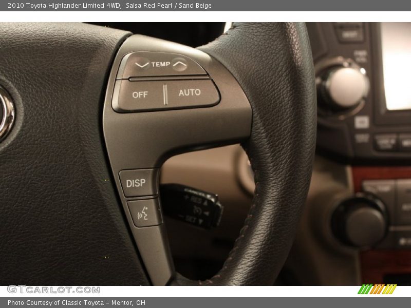 Salsa Red Pearl / Sand Beige 2010 Toyota Highlander Limited 4WD