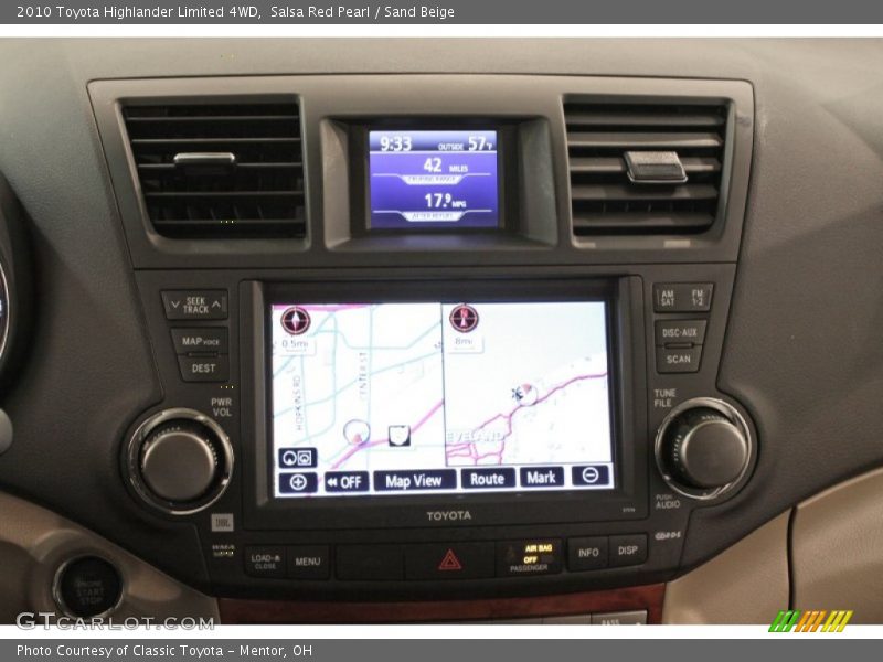 Salsa Red Pearl / Sand Beige 2010 Toyota Highlander Limited 4WD