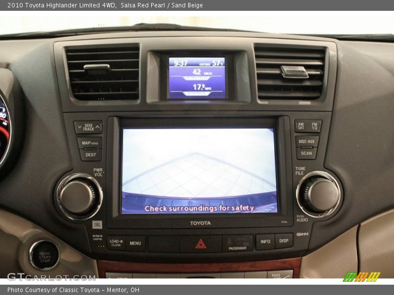 Salsa Red Pearl / Sand Beige 2010 Toyota Highlander Limited 4WD