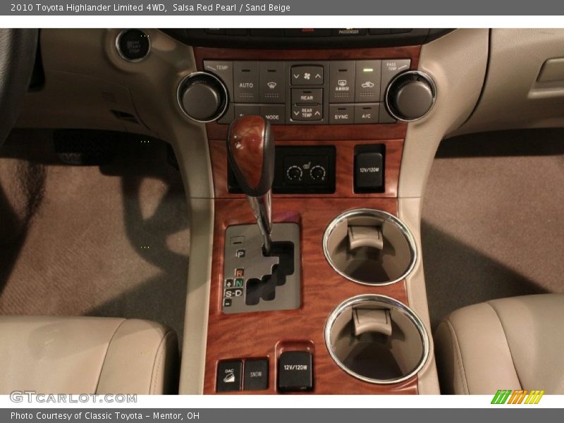 Salsa Red Pearl / Sand Beige 2010 Toyota Highlander Limited 4WD