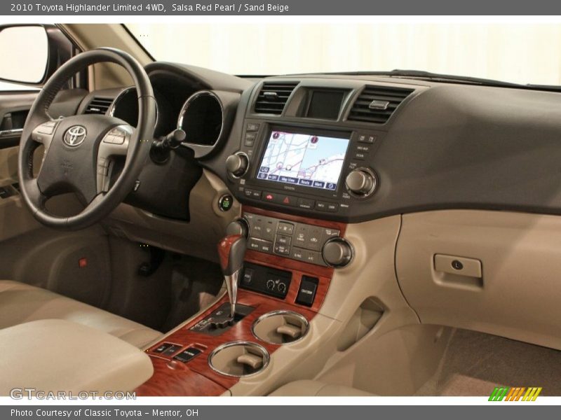 Salsa Red Pearl / Sand Beige 2010 Toyota Highlander Limited 4WD