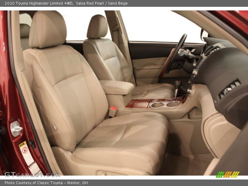 Salsa Red Pearl / Sand Beige 2010 Toyota Highlander Limited 4WD