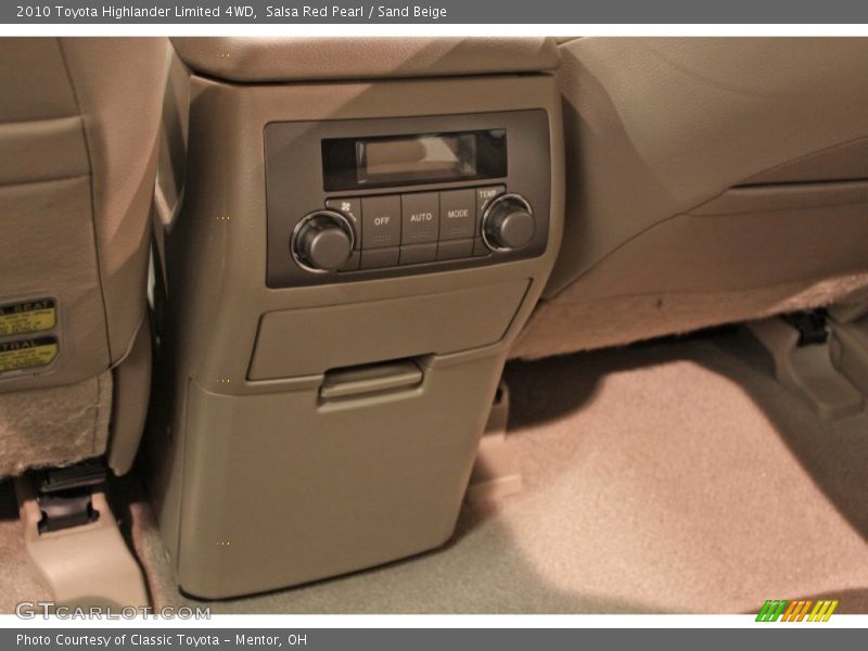 Salsa Red Pearl / Sand Beige 2010 Toyota Highlander Limited 4WD