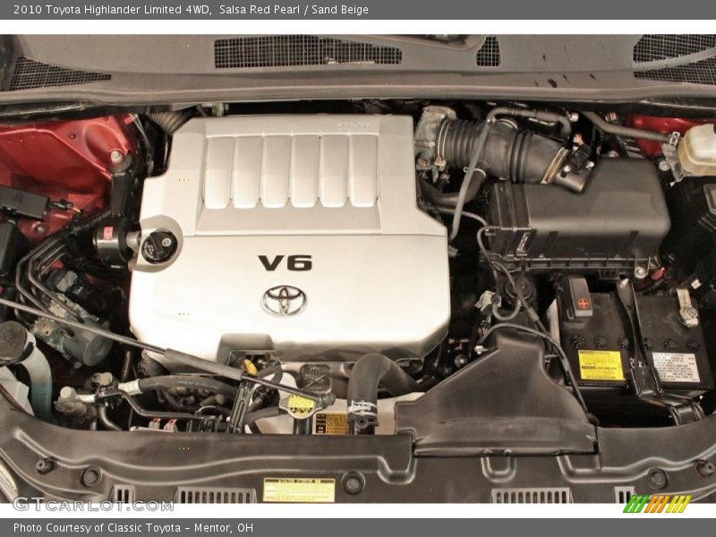 Salsa Red Pearl / Sand Beige 2010 Toyota Highlander Limited 4WD