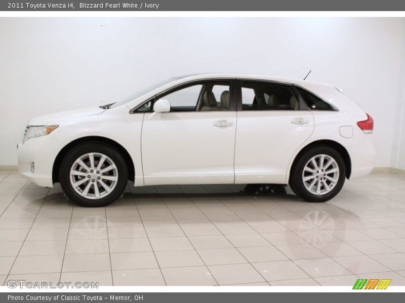 Blizzard Pearl White / Ivory 2011 Toyota Venza I4