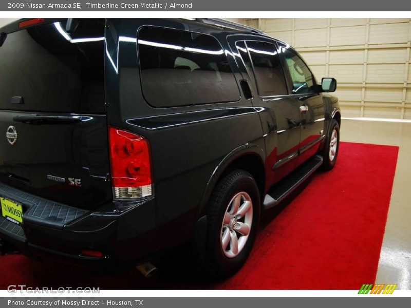 Timberline Green Metallic / Almond 2009 Nissan Armada SE