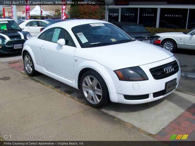 Brilliant White / Aviator Gray 2003 Audi TT 1.8T quattro Coupe