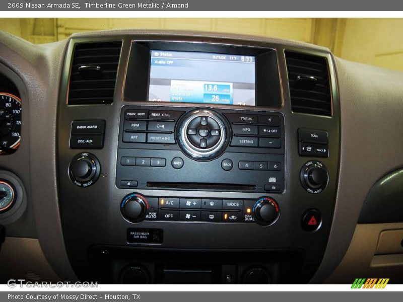 Timberline Green Metallic / Almond 2009 Nissan Armada SE