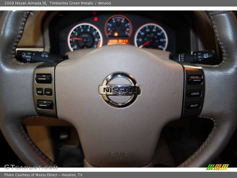 Timberline Green Metallic / Almond 2009 Nissan Armada SE