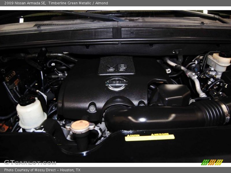 Timberline Green Metallic / Almond 2009 Nissan Armada SE