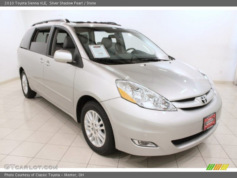 Silver Shadow Pearl / Stone 2010 Toyota Sienna XLE